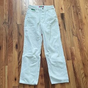 Empyre Cream Corduroy Pants for Young Women